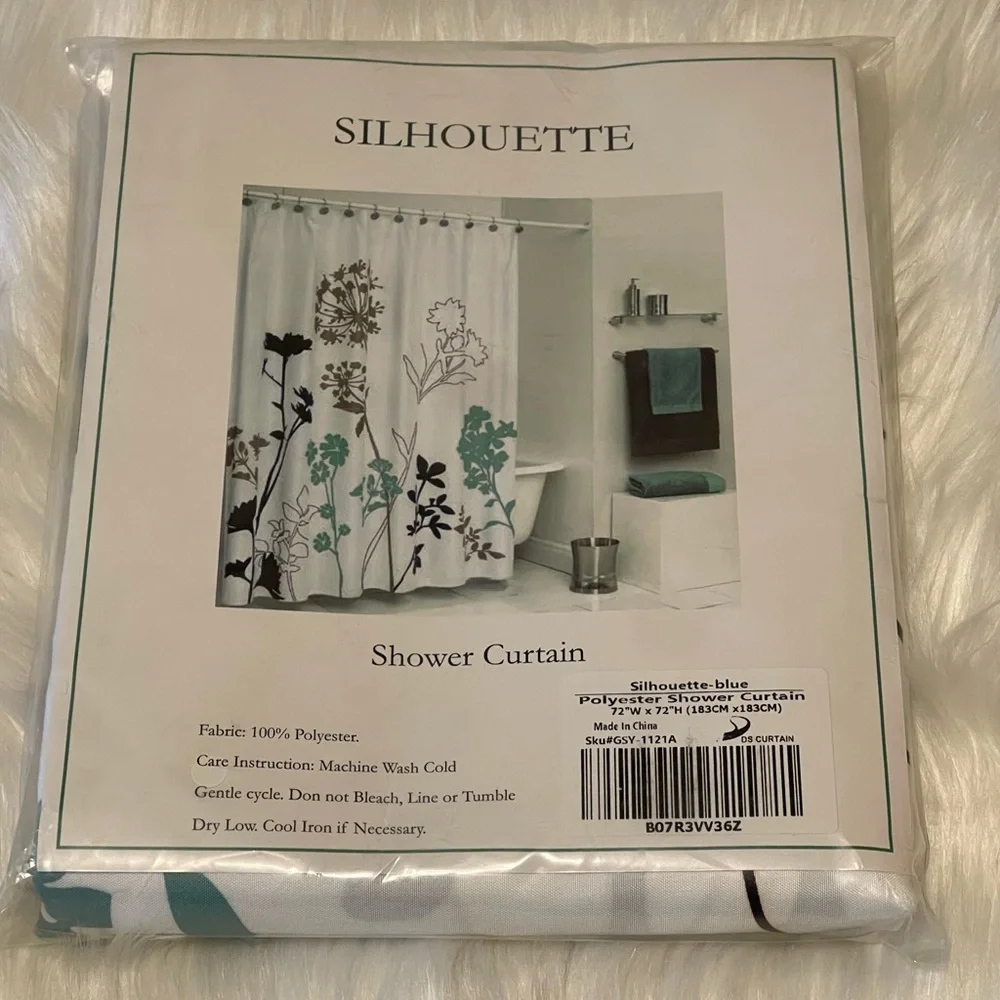 NEW - Dandelion Floral Print Waterproof Shower Curtain